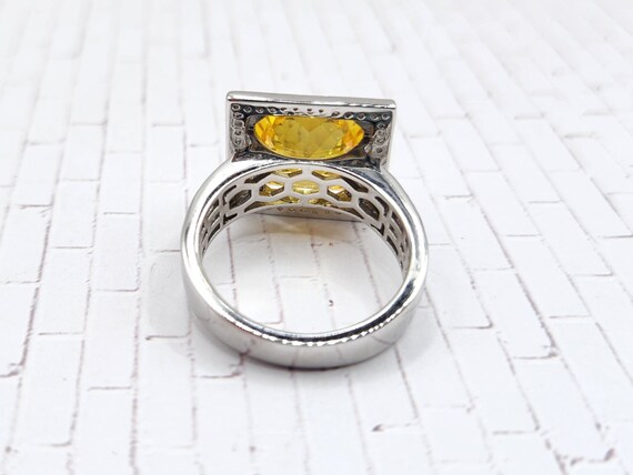 SIMULATED YELLOW DIAMOND and Simulated White Diam… - image 4