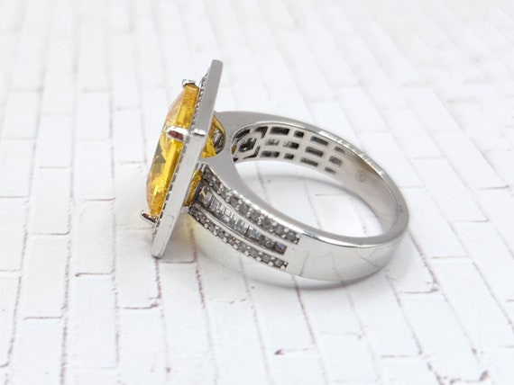 SIMULATED YELLOW DIAMOND and Simulated White Diam… - image 3