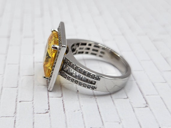 SIMULATED YELLOW DIAMOND and Simulated White Diam… - image 5