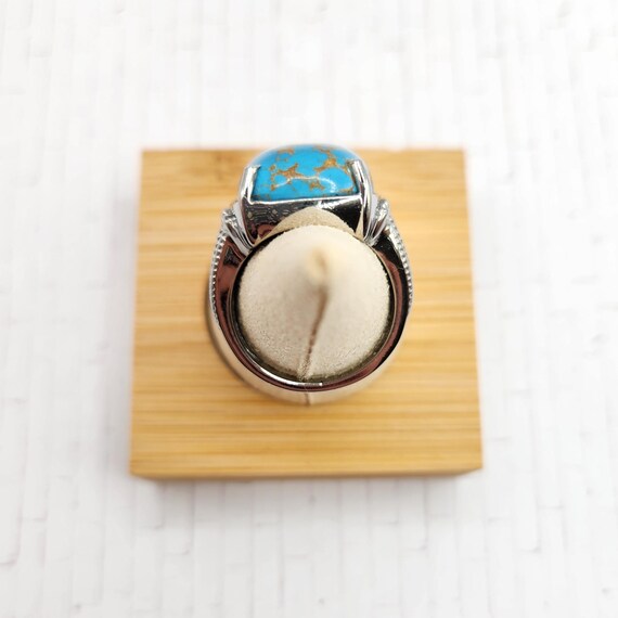 Mojave Turquoise Ring in Stainless Steel - Size 8 - image 9