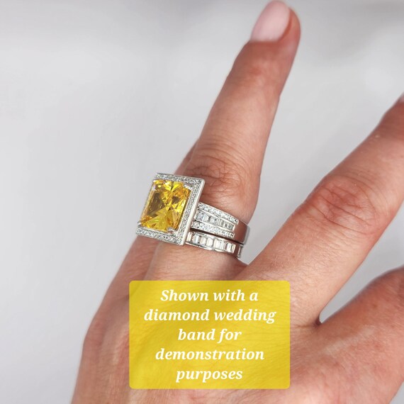 SIMULATED YELLOW DIAMOND and Simulated White Diam… - image 6