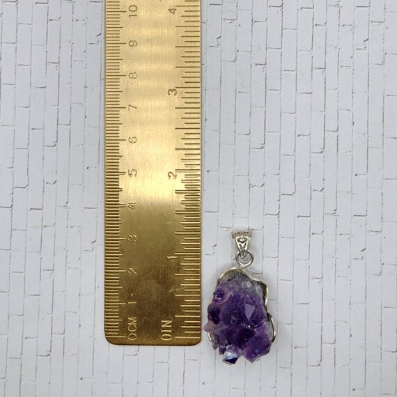Rough Amethyst Crystal Pendant - image 2