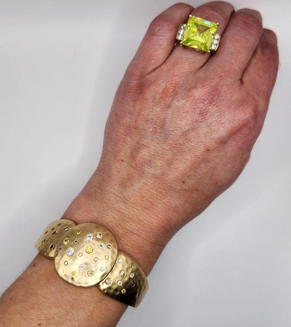 ROSS SIMONS Multi-Color Diamond Simulants Cuff Br… - image 3