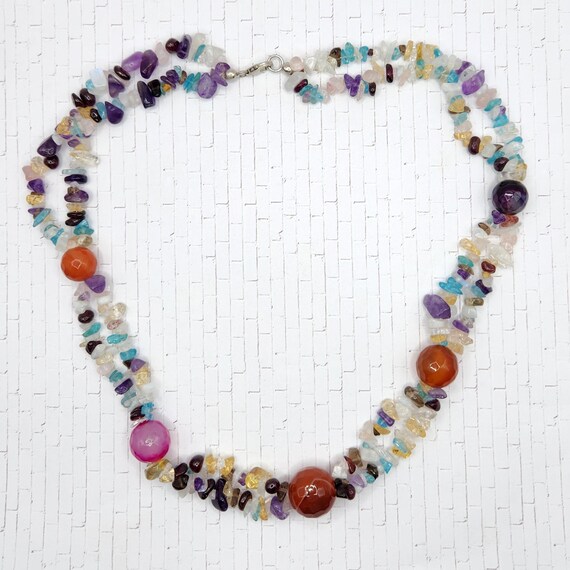 MULTI GEMSTONE Citrine, Agate, Amethyst, Quartz a… - image 2