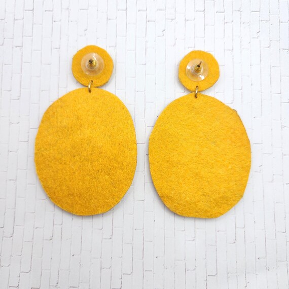 STATEMENT Large Woven Beaded Leopard Dangle Drop … - image 5