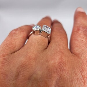 Toi et Moi Cubic Zirconia Ring - Size 7 image 9