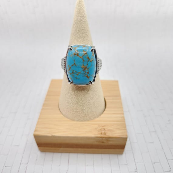 Mojave Turquoise Ring in Stainless Steel - Size 8 - image 7