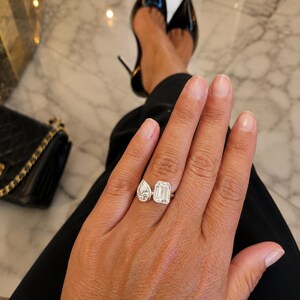 Toi et Moi Cubic Zirconia Ring - Size 7 image 14