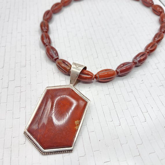 Jay King Red Jasper Necklace