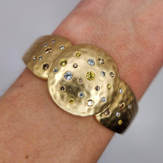 ROSS SIMONS Multi-Color Diamond Simulants Cuff Br… - image 2