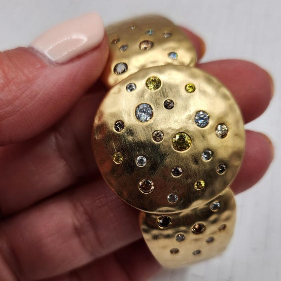 ROSS SIMONS Multi-Color Diamond Simulants Cuff Br… - image 8