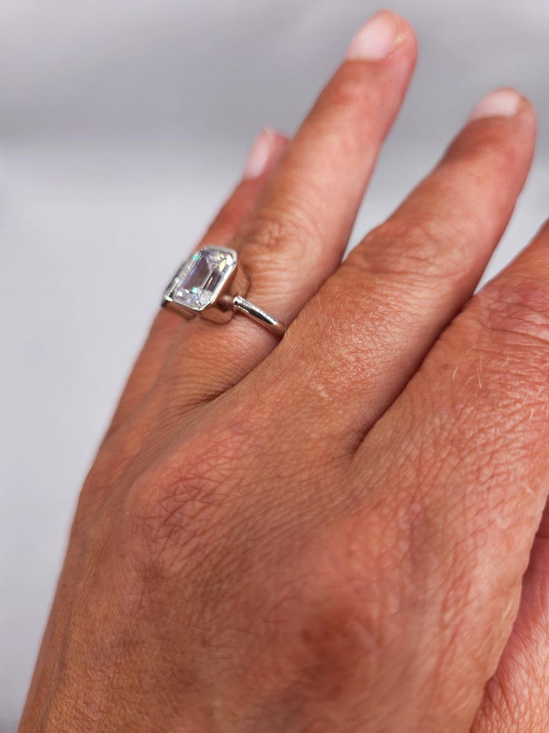 Toi et Moi Cubic Zirconia Ring - Size 7 image 8
