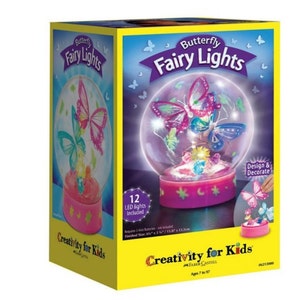 Butterfly Fairy Lights Craft Kit for kids - make your own fairy lights display. Childrens craft set.