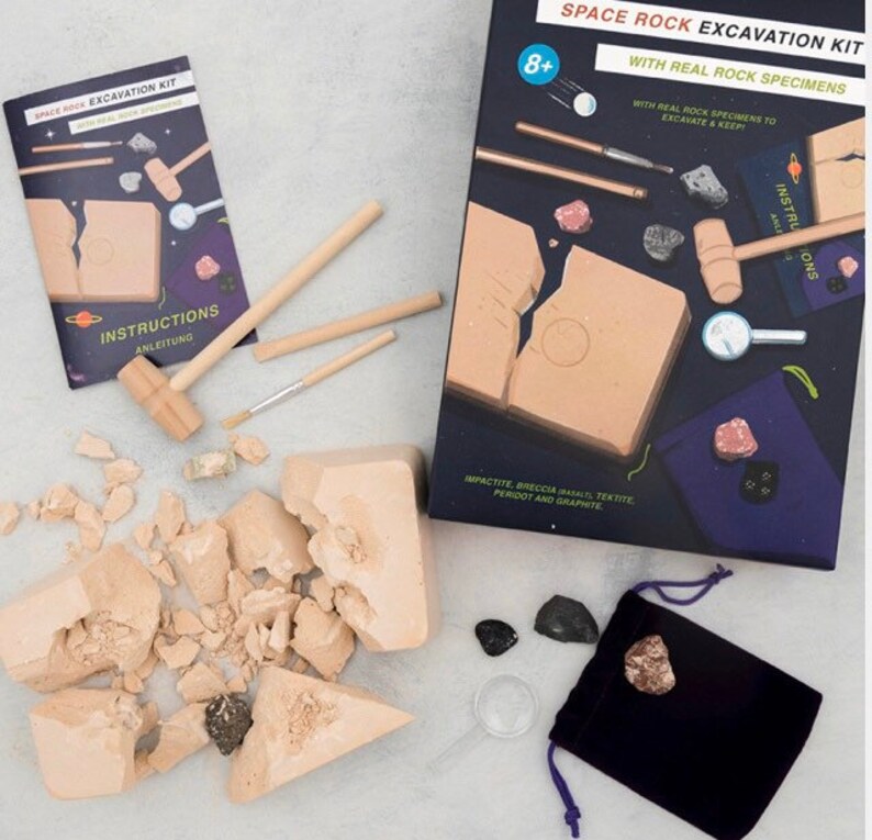 Space Rocks Excavation Kit. Space Craft Kit. Crafts. Kids. Etsy UK