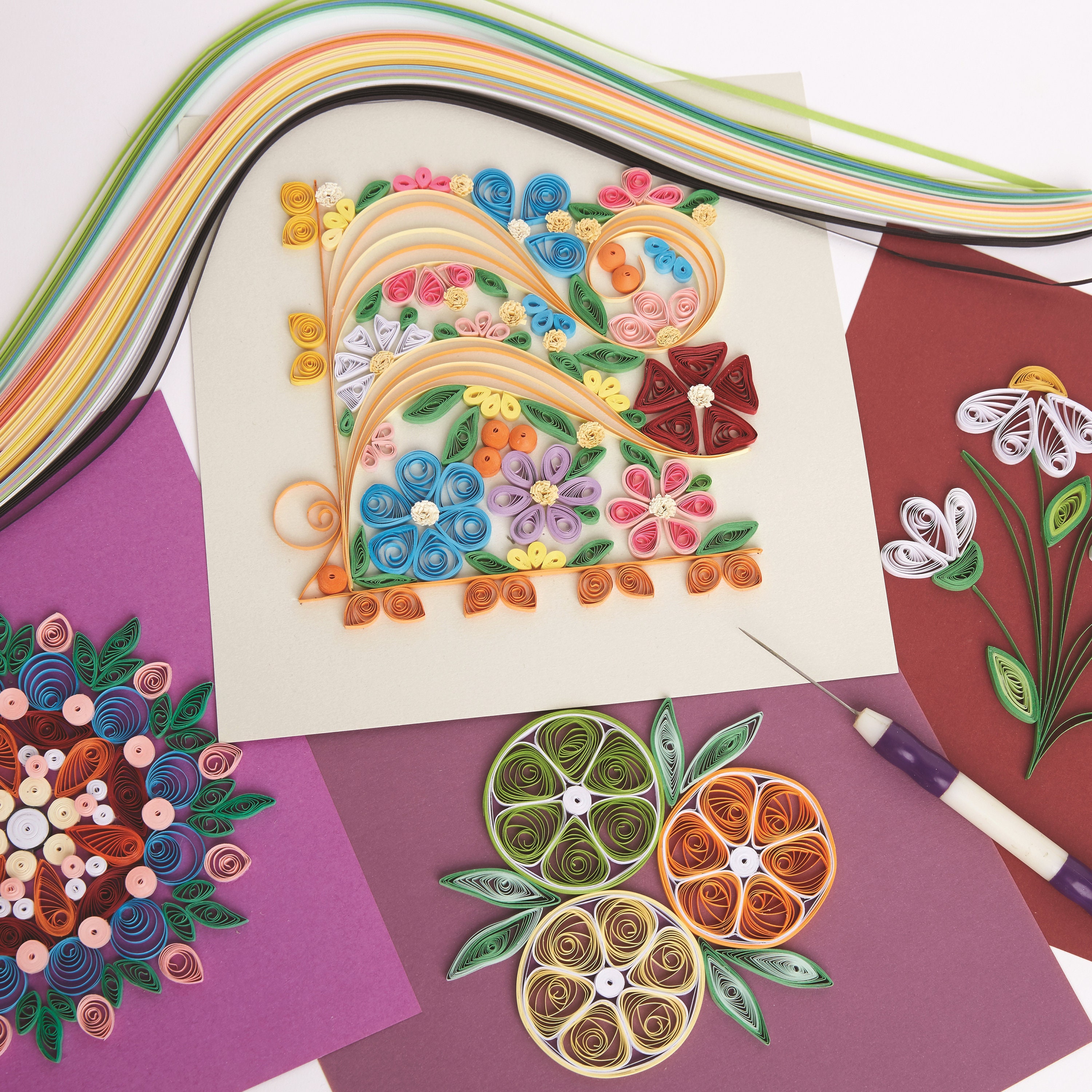 Jane Jenkins Three Quilling Books Learn FRINGING, COMBQUILLING and Quilling  Paper SPREUERS 