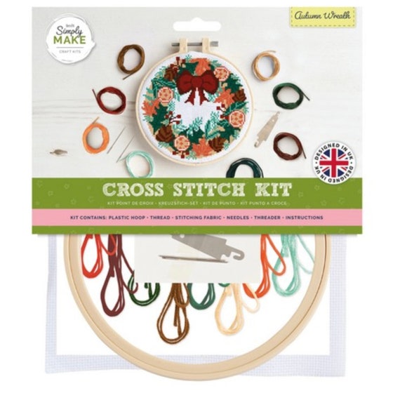 Simply Make Cross Stitch - Autumn Wreath Simply Make Cross Stitch - Autumn Wreath