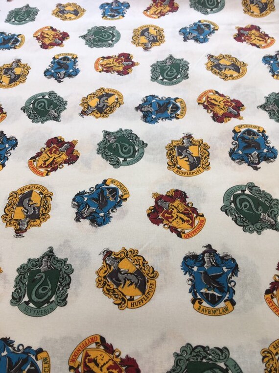 Ravenclaw House Crest Fabric Harry Potter Fabric Print 100% 