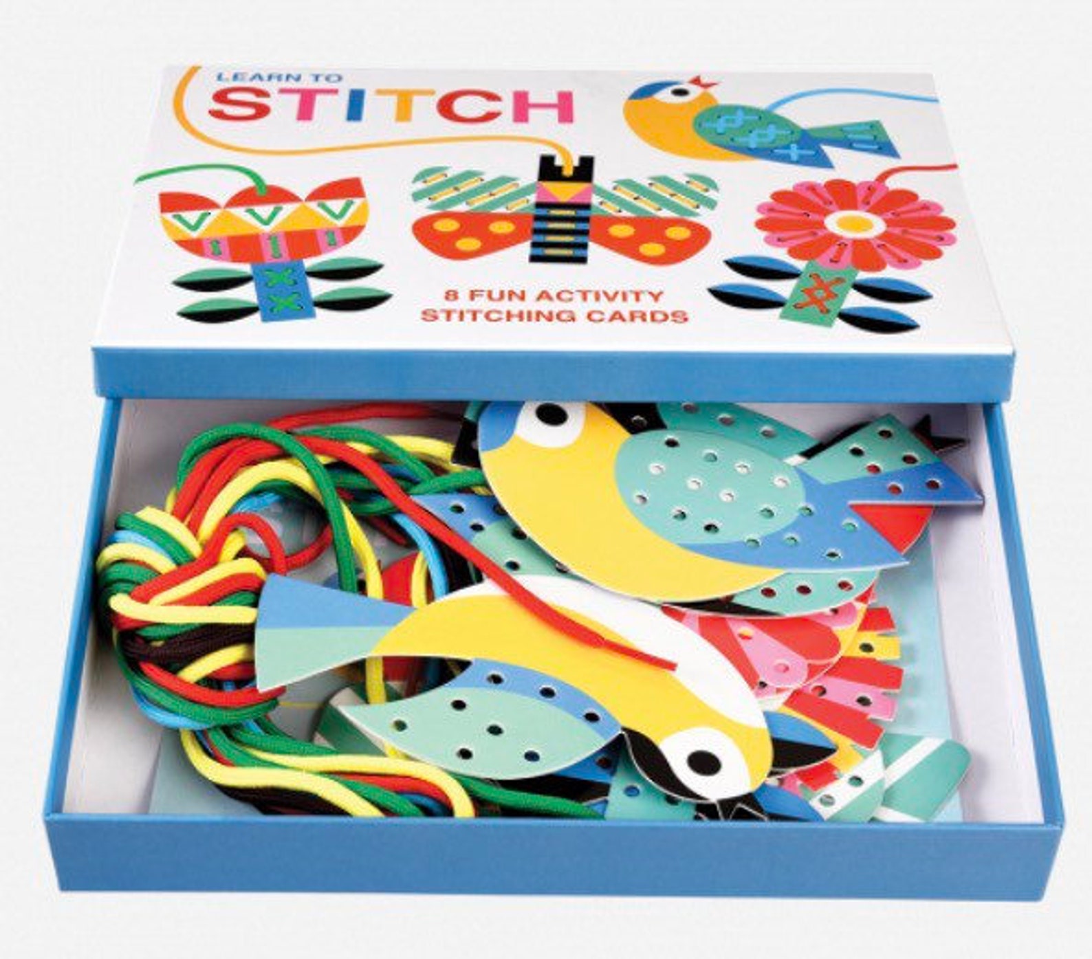 Learn to Stitch Cardboard Kit for Kids. Craft Kit. Great Gift. Etsy UK