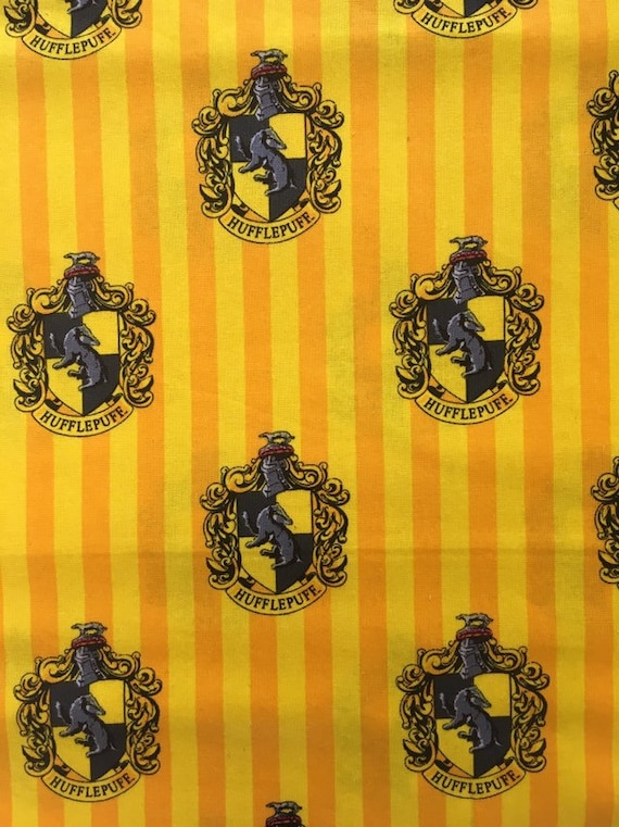 Harry Potter Hufflepuff Fabric. Official. House Crest. Hufflepuff Fabric. Harry  Potter. Cotton. Licensed. by the Metre. Camelot Fabrics. - Etsy Finland