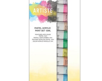 Pastel Acrylic paint set. Acrylic colours. Pastel colours. Acrylic paint set. Acrylic paints. Paint tubes. Painting. Paint. Art.
