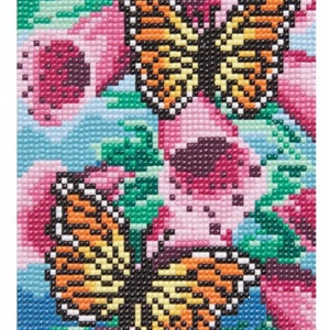 1pc Colorful Butterfly Pattern Diy Diamond Painting, Frameless, Full Diamond  Wall Art Decoration, Suitable For Beginners, Adults, Gift