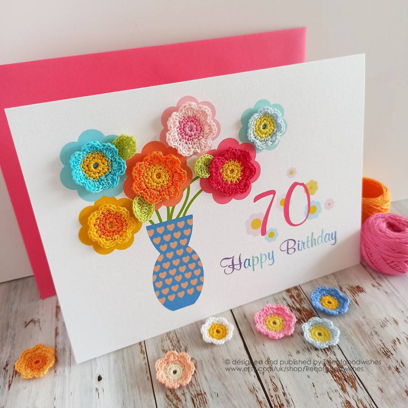70th Birthday Card for Women Happy 70th Birthday Card - Etsy UK