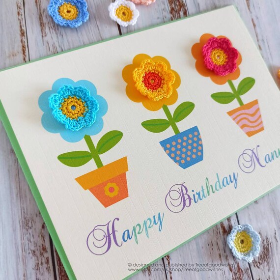 Specal Nanny Brthday Card Rose Gold Gltter Wreath Satn Rbbon - View #5