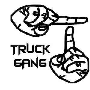 Custom Truck Decals- Custom Vehicle Decals- Car Decal Stickers- Custom Car Decal- Truck Decals- Truck Sticker- Truck Gang Decal- Truck Decal