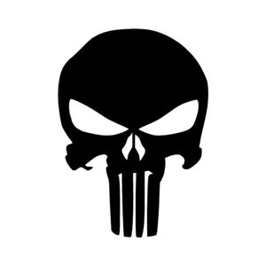 Punisher Skull Vinyl Decal- Punisher Skull Vinyl Decal for Cars- Punisher Vinyl Decal for Trucks- Punisher Gifts- Marvel's Punisher