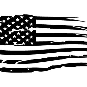 Flag Stickers- Custom Car Decals- American Flag Sticker- Stickers for Trucks- Flag Decal