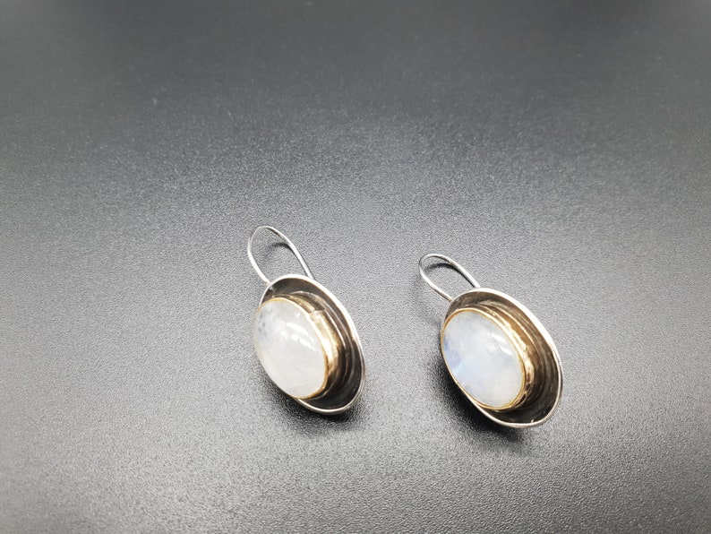 Gift for Mom Bridal Earrings Christmas Gift Ideas Rose Quartz Earrings Silver Gemstone Earrings Oval Earrings Elegant Wedding Earrings