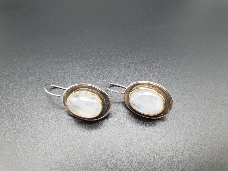 Gift for Mom Bridal Earrings Christmas Gift Ideas Rose Quartz Earrings Silver Gemstone Earrings Oval Earrings Elegant Wedding Earrings