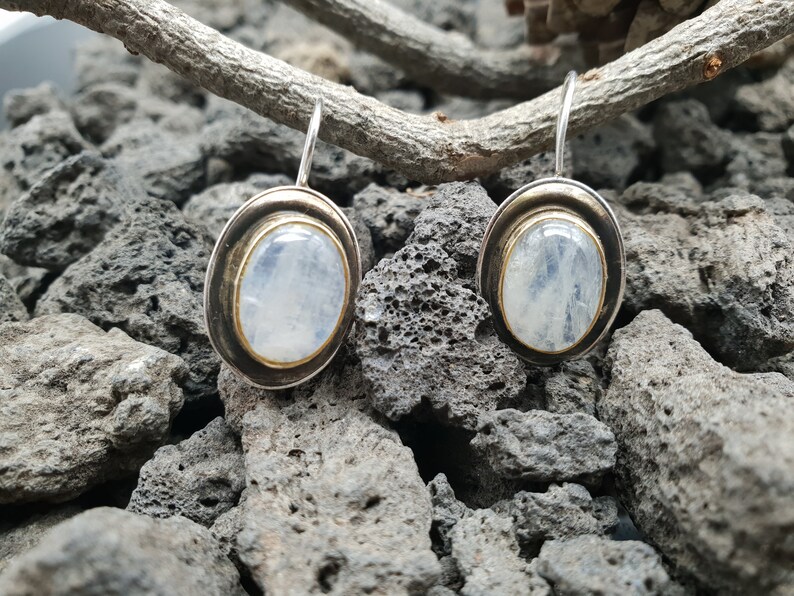 Gift for Mom Bridal Earrings Christmas Gift Ideas Rose Quartz Earrings Silver Gemstone Earrings Oval Earrings Elegant Wedding Earrings