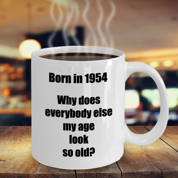 Personalised Age 66 Birthday Gift 66th Birthday Mug for Women and Men Birthday Party Design
