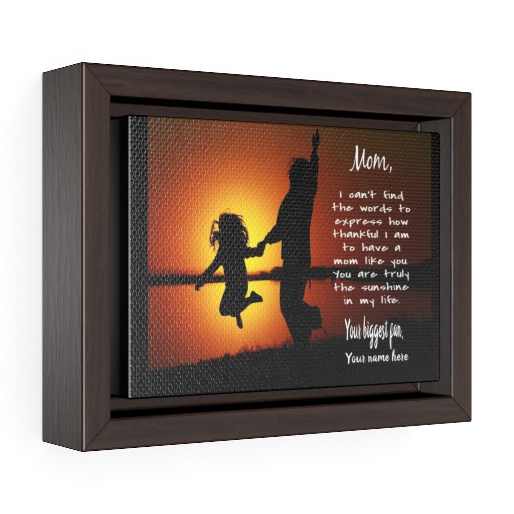 Mom Wall Art Custom Framed Mom Canvas Personalized Gift for Etsy