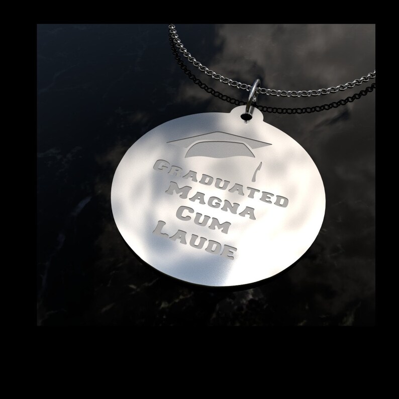 Graduation Necklace Magna Cum Laude Gift Class of 2021 Gift Silver Necklace Graduation Jewelry Gifts for Him or Her