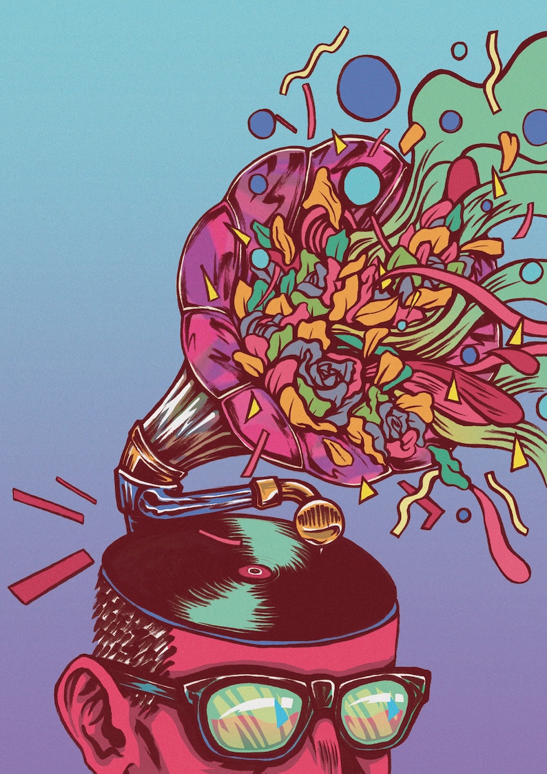 A3 Mental Health Awareness Art Illustration Print Etsy