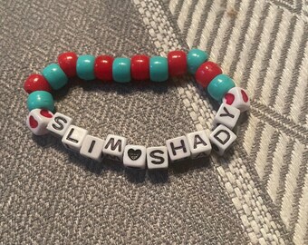 slim shady beaded bracelet