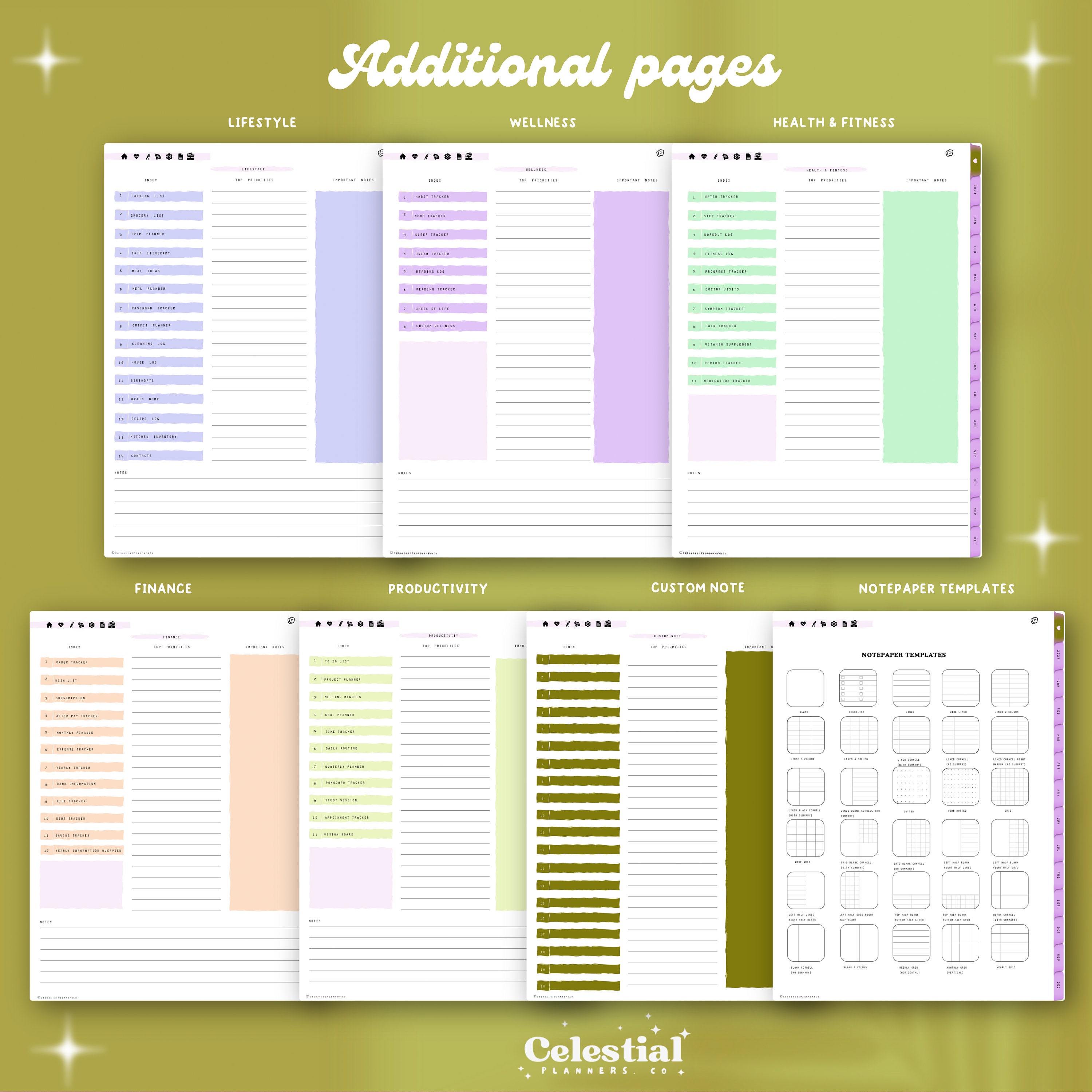 2024 DIGITAL Planner, Goodnotes Planner, Daily Planner, Weekly Planner ...