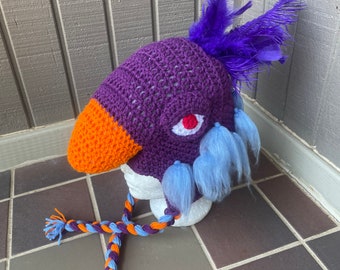 Dinosaur hat, Dromaeosaurus hat, Prehistoric hat. Dino Dana inspired, Easter basket ideas, gift