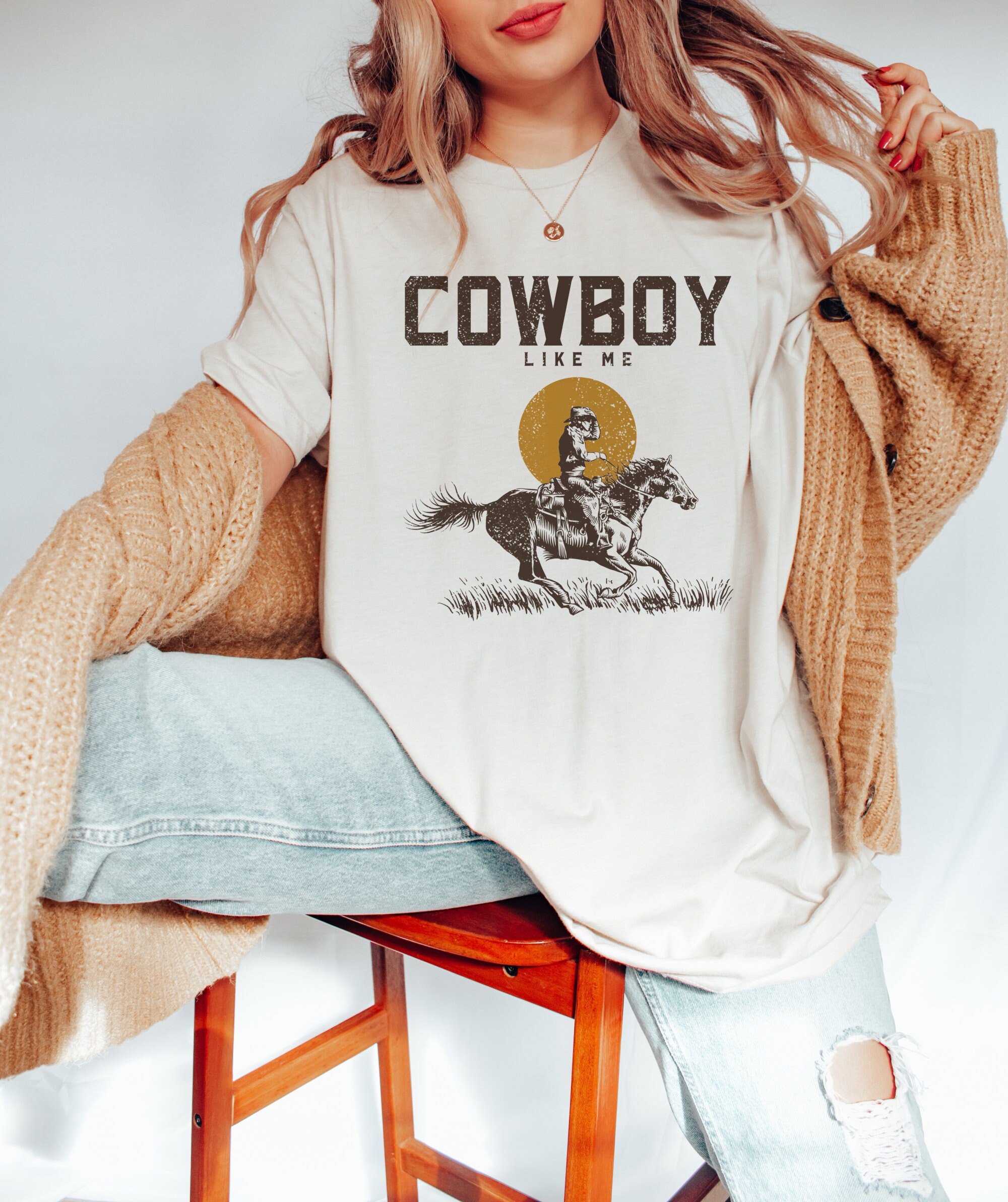 Oversized Tee Western Graphic Tee 