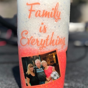 Custom Photo Tumblers - Personalized Tumblers with Pictures of Loved Ones, Pets, or Favorite Teams  Family Photos for Her, Gift for grandma