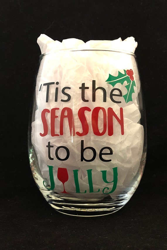Christmas wine glasses! Funny quote Christmas glasses, Personalized wine glass, Christmas gift for friends, Christmas Party Gift,