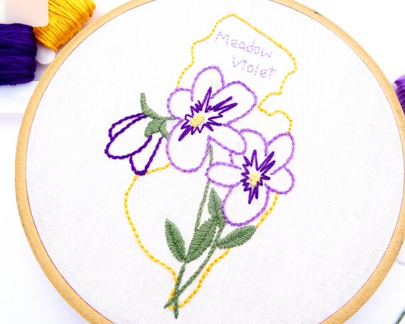 Wildflower Meadow Hand Embroidery Pattern - Wandering Threads