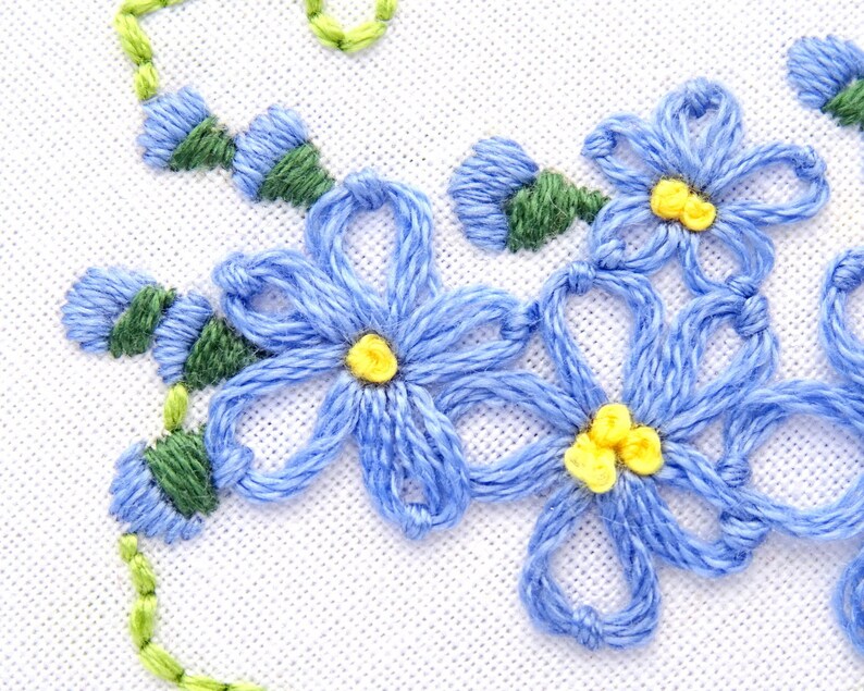 Forget me not flower jessecmault pattern alaska flower  etsy