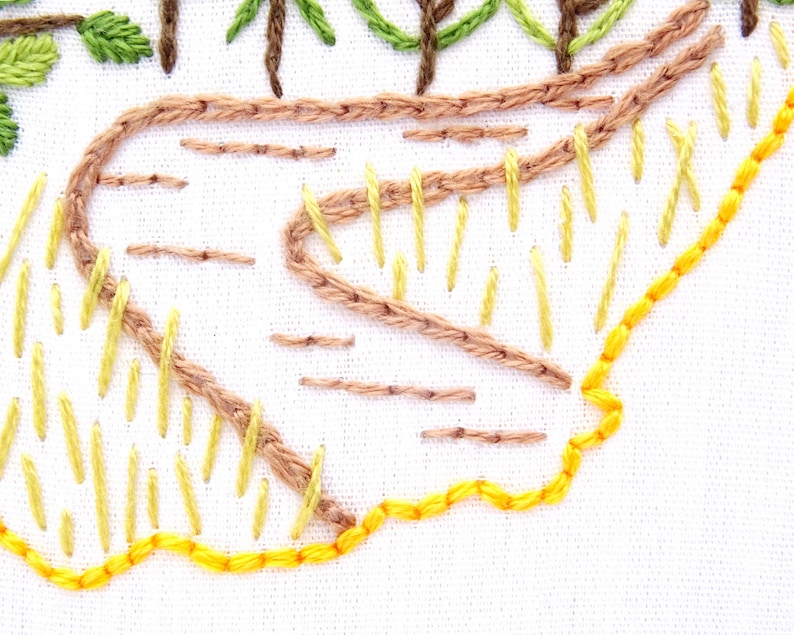 West Virginia Embroidery Pattern PDF Hand Embroidery West Etsy