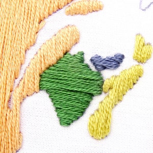 Canada Map Hand Embroidery Pattern PDF Digital Download Travel Tracker Map image 3