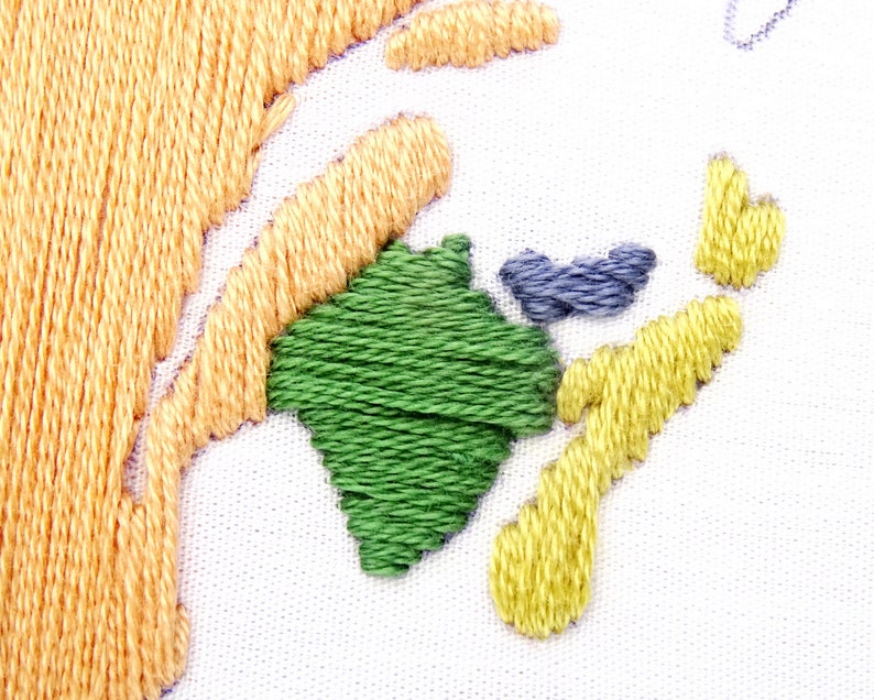 Canada Map Hand Embroidery Pattern PDF Digital Download Travel Tracker Map image 3