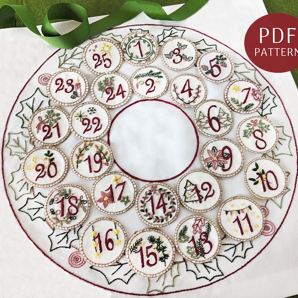 Stitch a Day Embroidery Advent Etsy