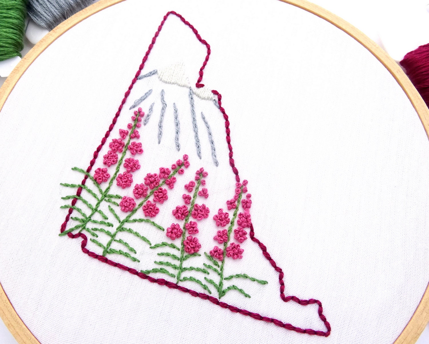 Yukon Canada Hand Embroidery Pattern Embroidery PDF Download Etsy